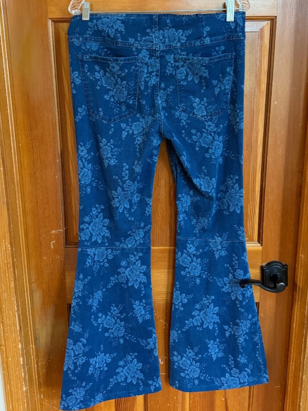 We The Free Floral Print Flared Jeans